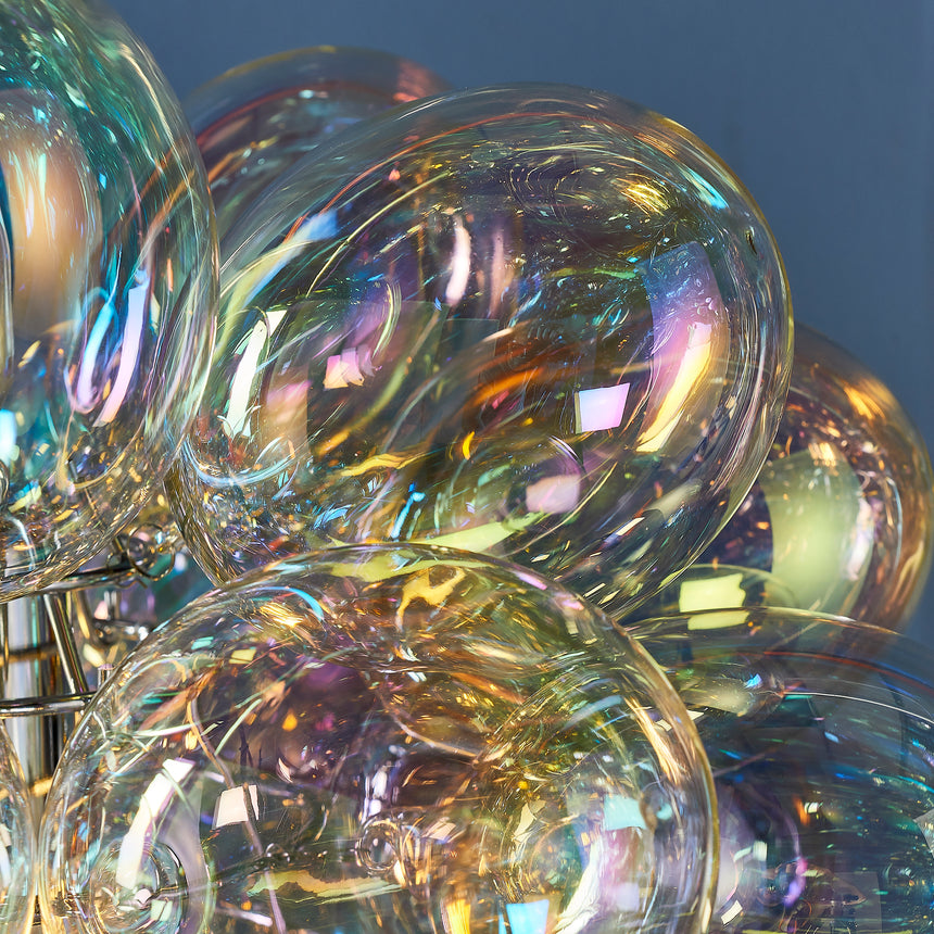 Infinity Iridescent Glass Pendant Light