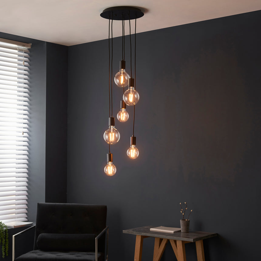 Studio 6 Light Cluster Pendant