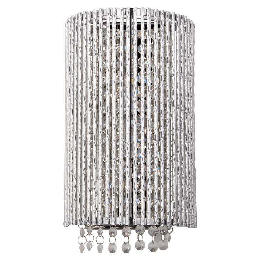 Galina Crystal Wall Light, Chrome