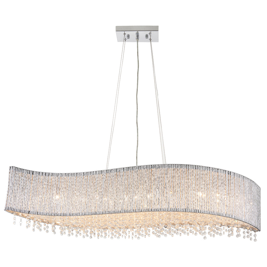 Galina 8 Light Crystal Island Pendant Light