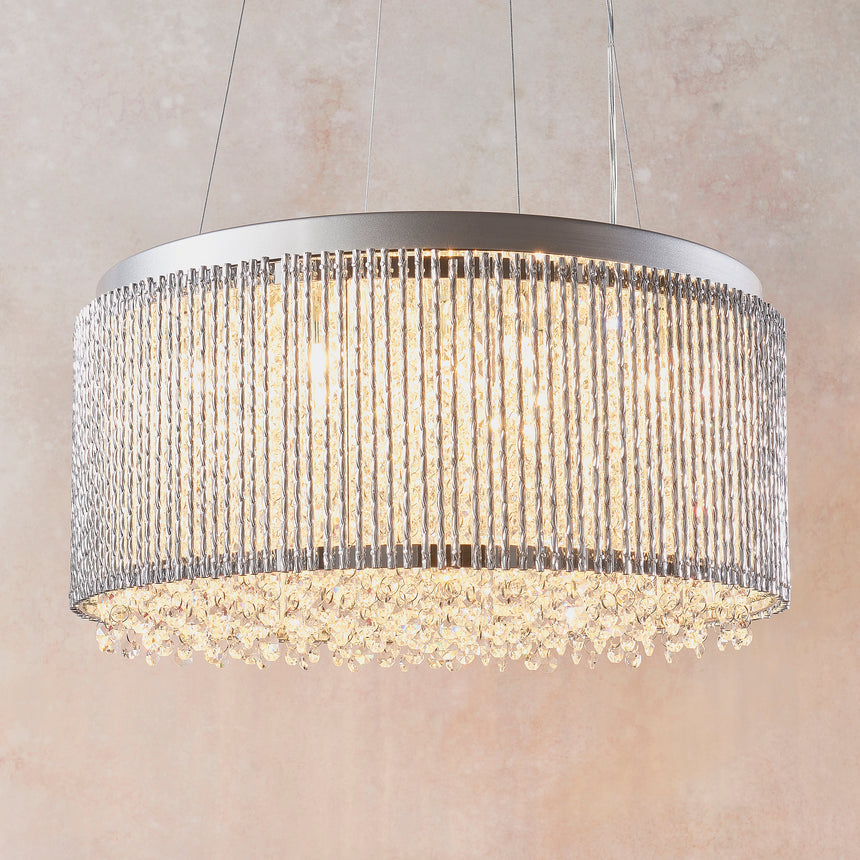 Galina Crystal 12 Light Ceiling Light