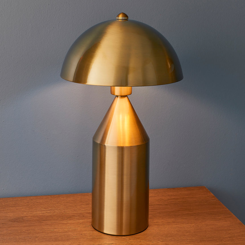 Nova Table Lamp, Antique Brass