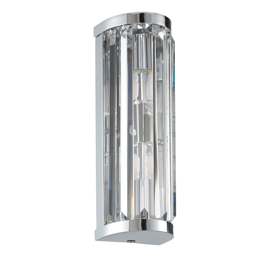 Shimmer Bathroom Wall Light, Chrome/Crystal