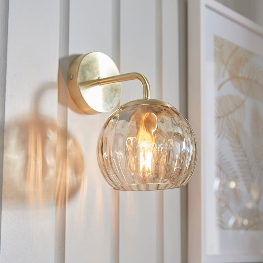 Dimple Wall Light, Gold/Champaigne