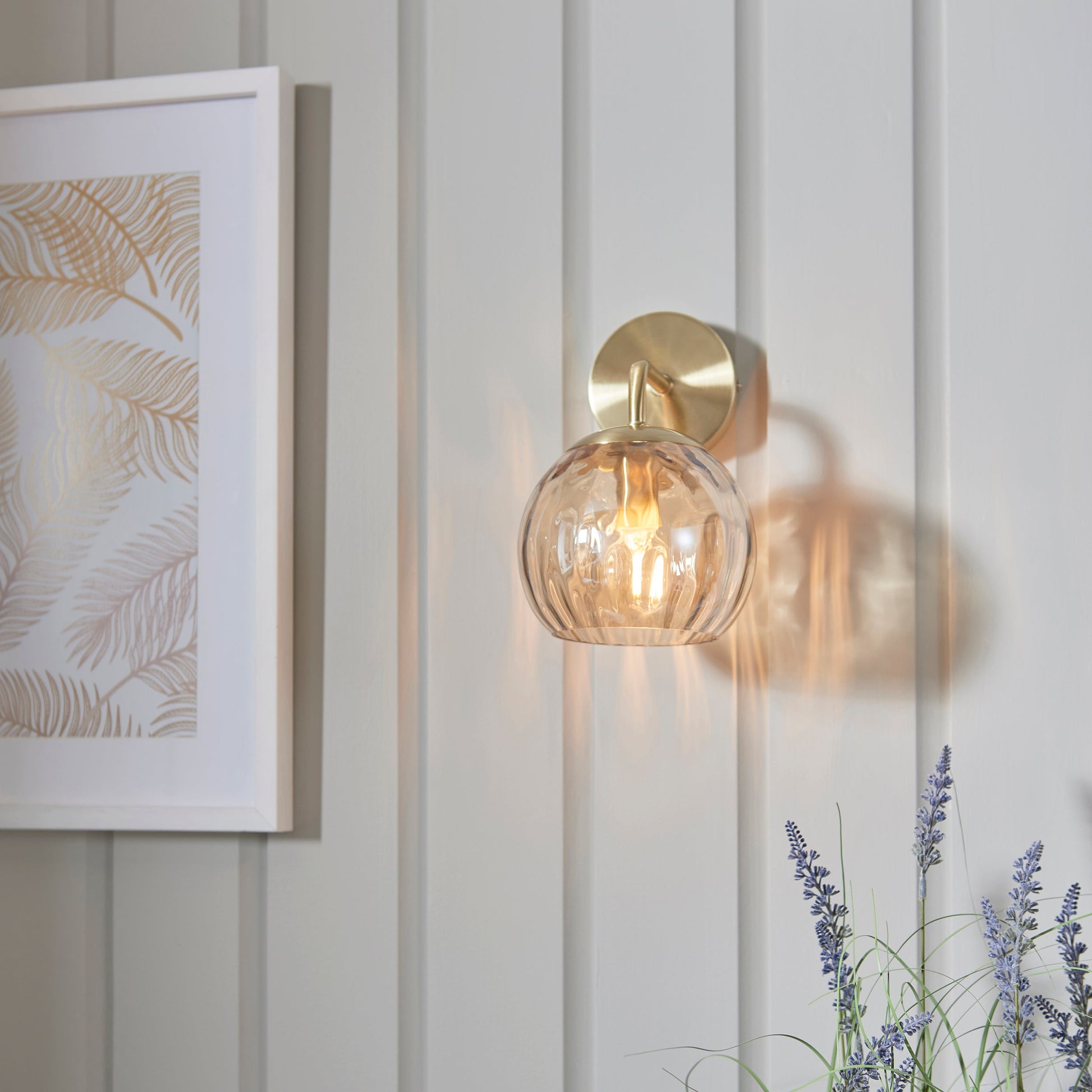 Dimple Wall Light, Gold/Champaigne