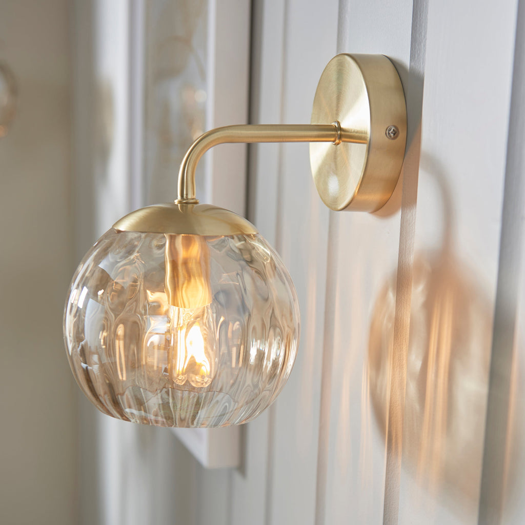 Dimple Wall Light, Gold/Champaigne