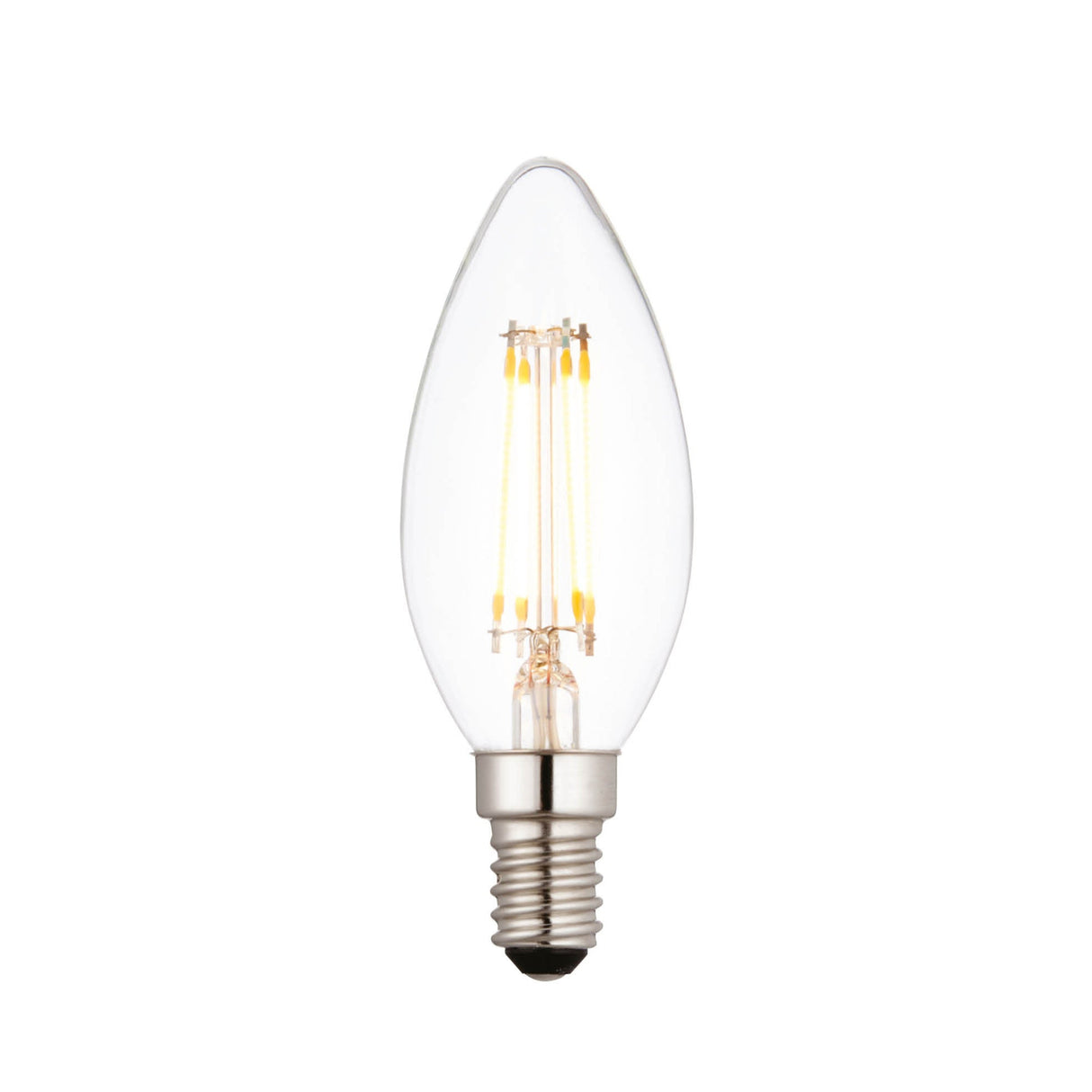 E14 420lm LED Filament Candle Light Bulb, Dimmable