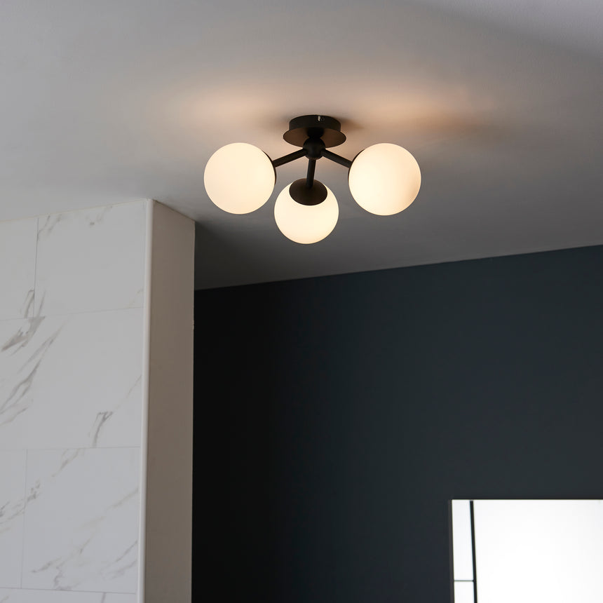 Pulsa 3 Light Bathroom Ceiling Light