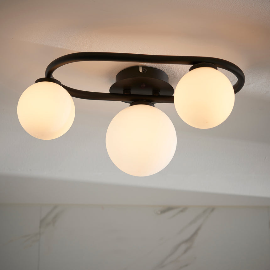 Pulsa 3 Light Bathroom Ceiling Light