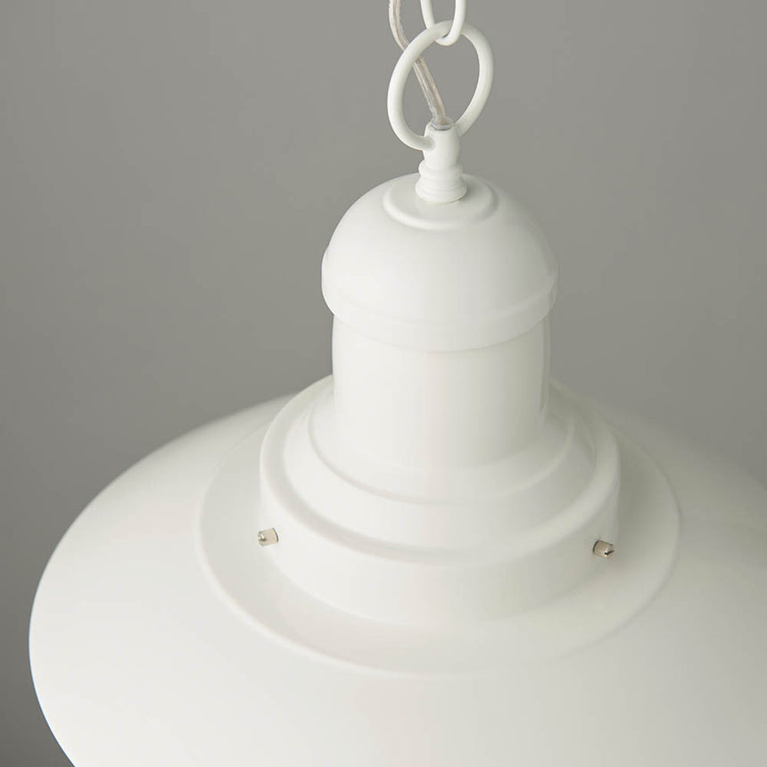 Polperro Fishermans Pendant Light, Cream