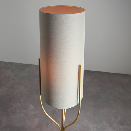 Fraser Floor Lamp, Brushed Brass