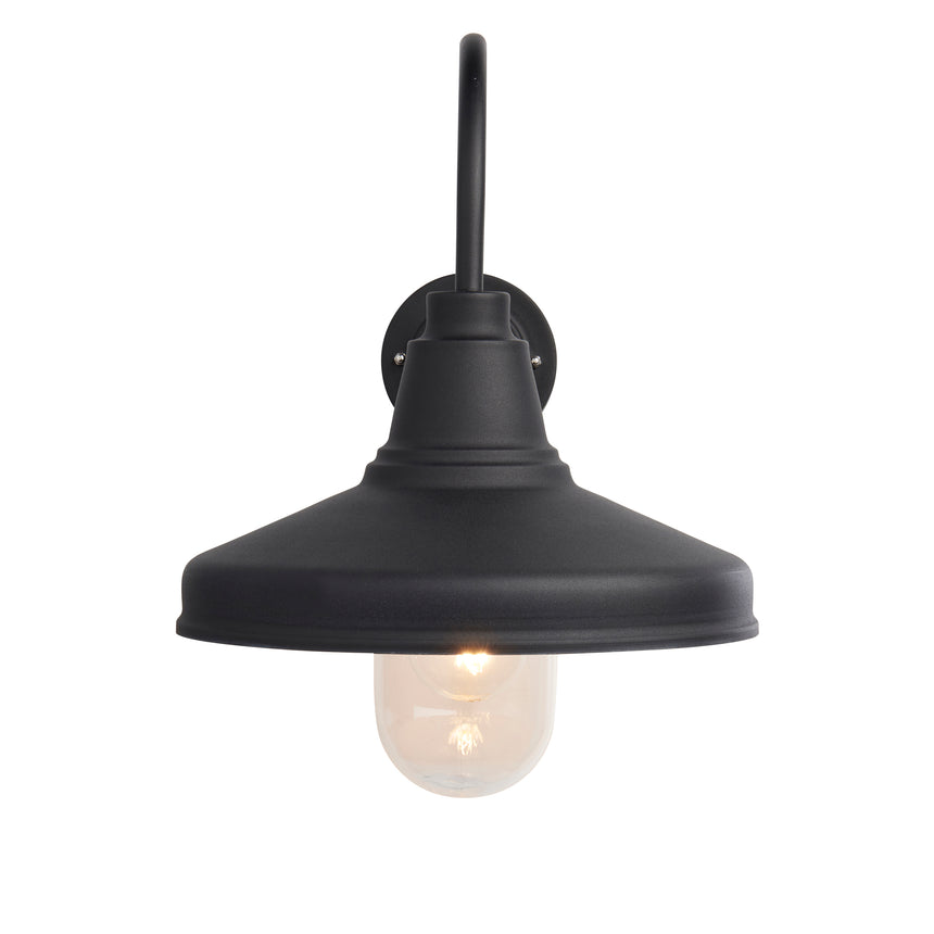 Farmhouse Outdoor Wall Lamp, Black