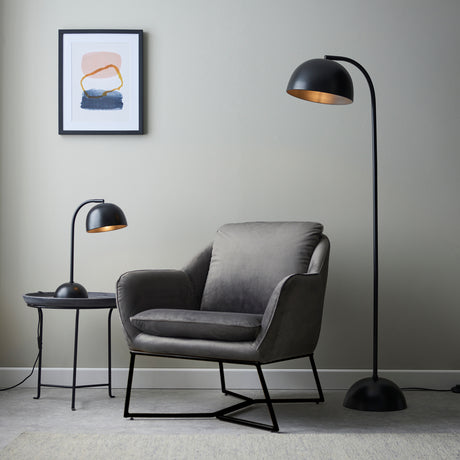 Brodey Floor Lamp, Black