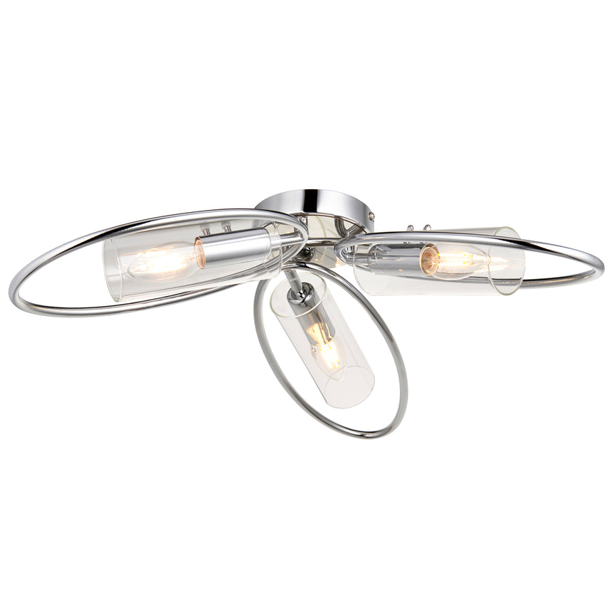 Amari 3-Light Semi-flush Ceiling Light