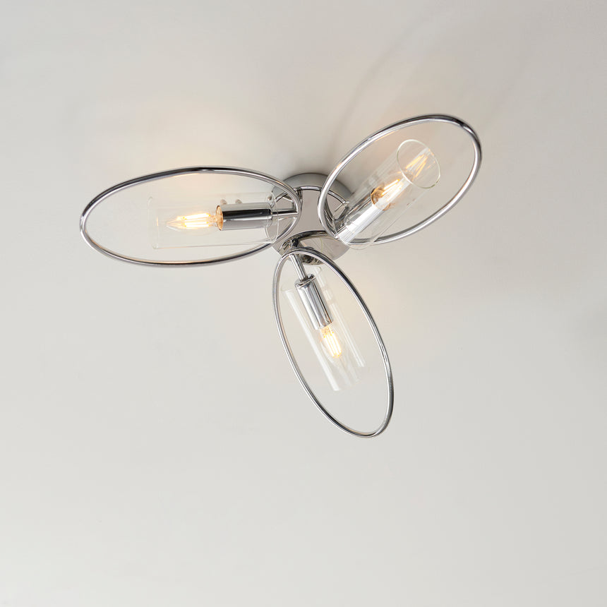 Amari 3-Light Semi-flush Ceiling Light