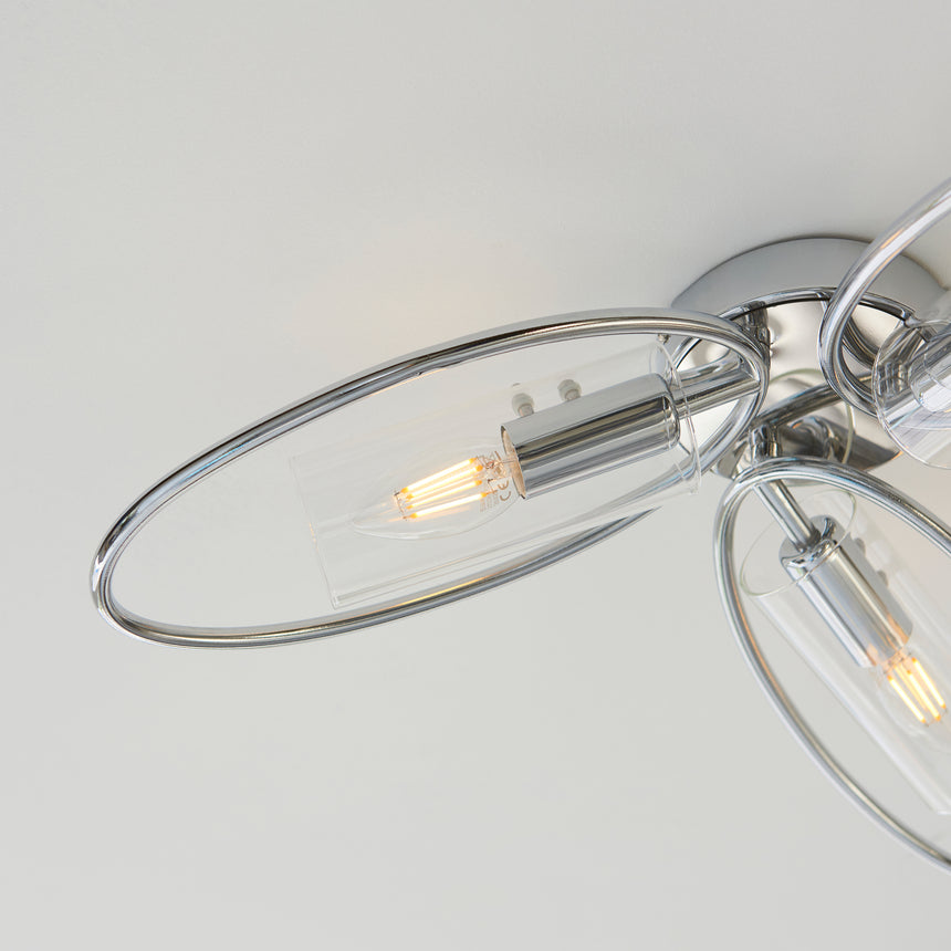 Amari 3-Light Semi-flush Ceiling Light