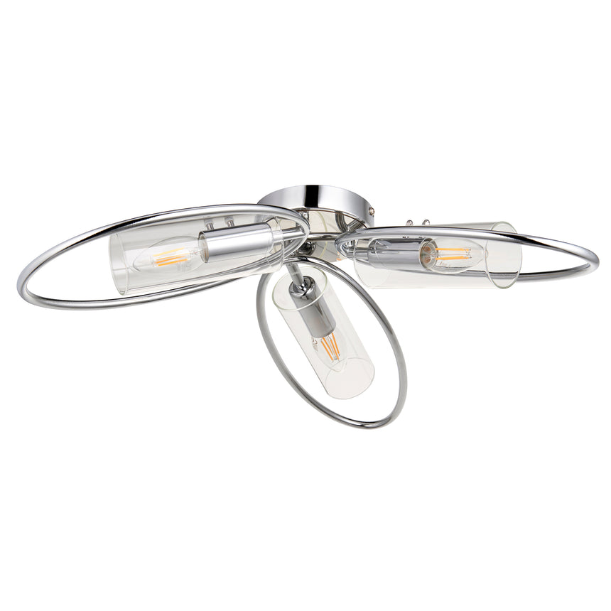 Amari 3 Semi Flush Ceiling Light