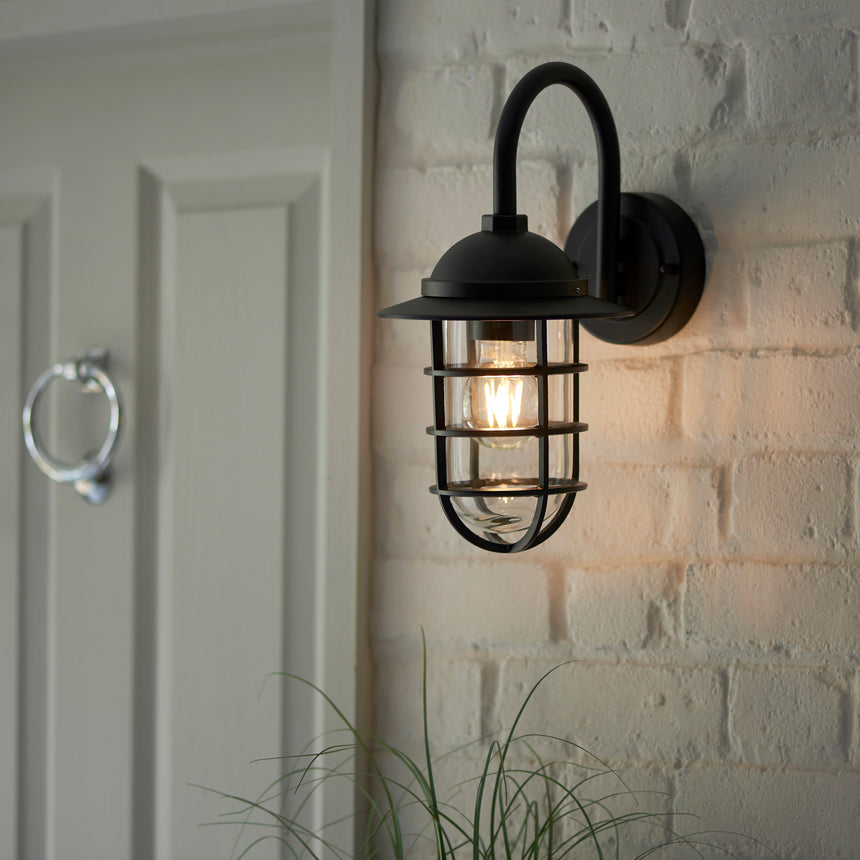 Port Wall Lantern, Black