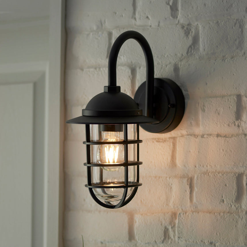 Port Wall Lantern, Black