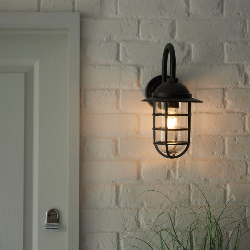 Port Wall Lantern, Black