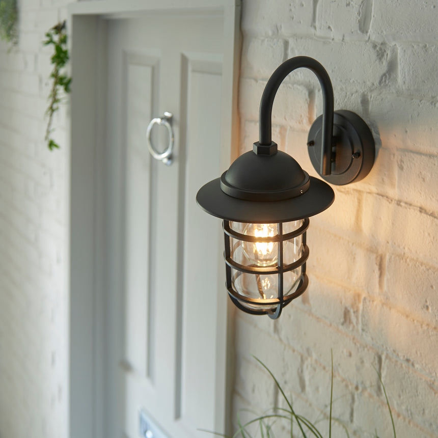 Port Wall Lantern, Black