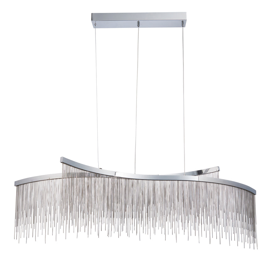 Orphelia LED Island Pendant Light, Chrome