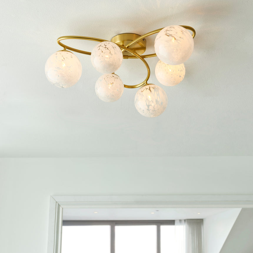 Maye 6-Light Semi Flush Ceiling Light