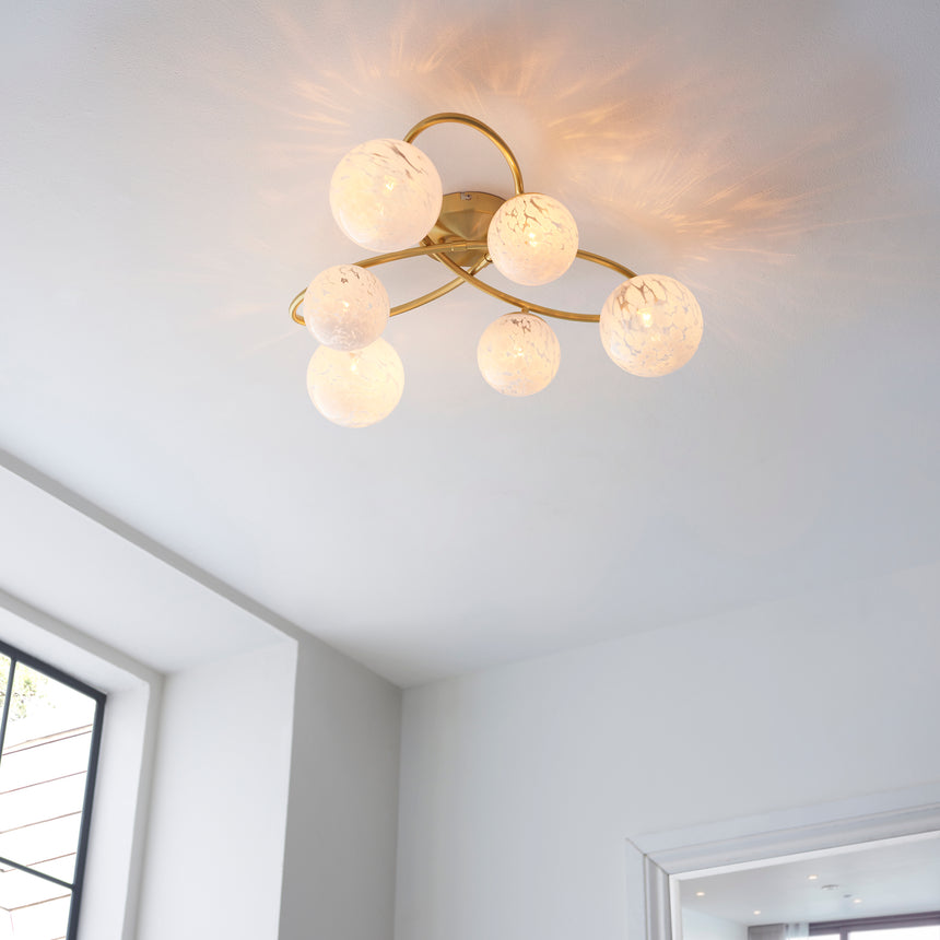 Maye 6-Light Semi Flush Ceiling Light