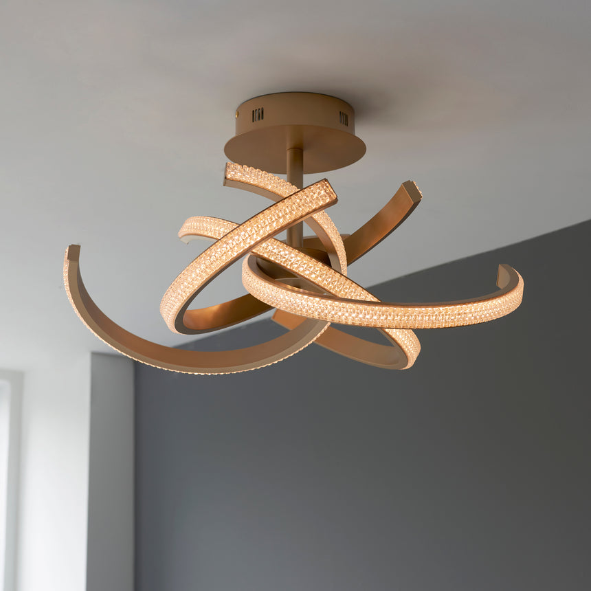 Lorenzo 4-Light Semi-flush Ceiling Light