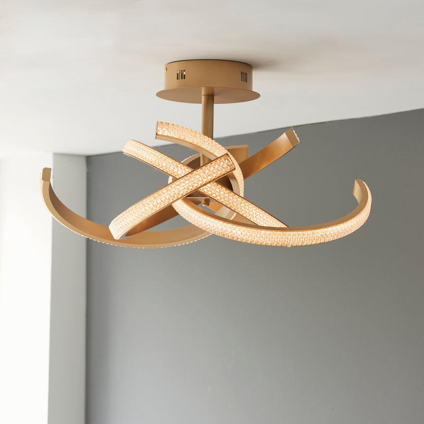 Lorenzo 4-Light Semi-flush Ceiling Light