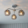 Dimple 3-Light Semi-flush Ceiling Light