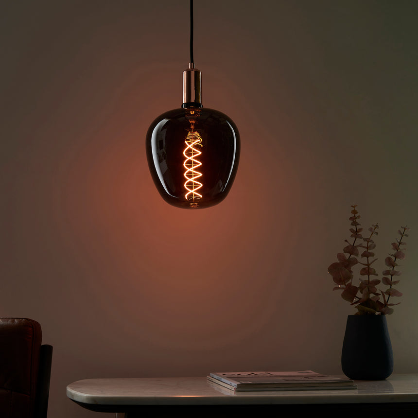 Helix E27 Decorative Bulb, Smoke