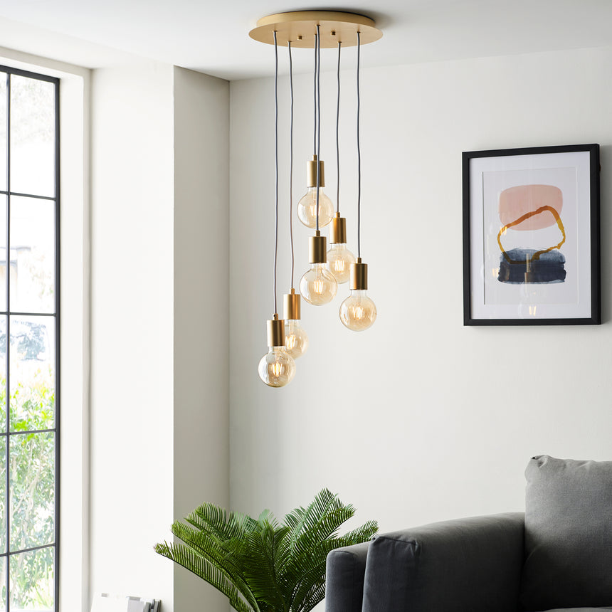 Studio 6 Light Cluster Pendant