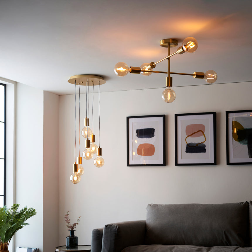 Studio 6 Light Cluster Pendant