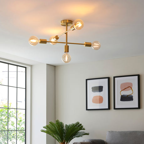 Studio 5-Light Semi-flush Ceiling Light