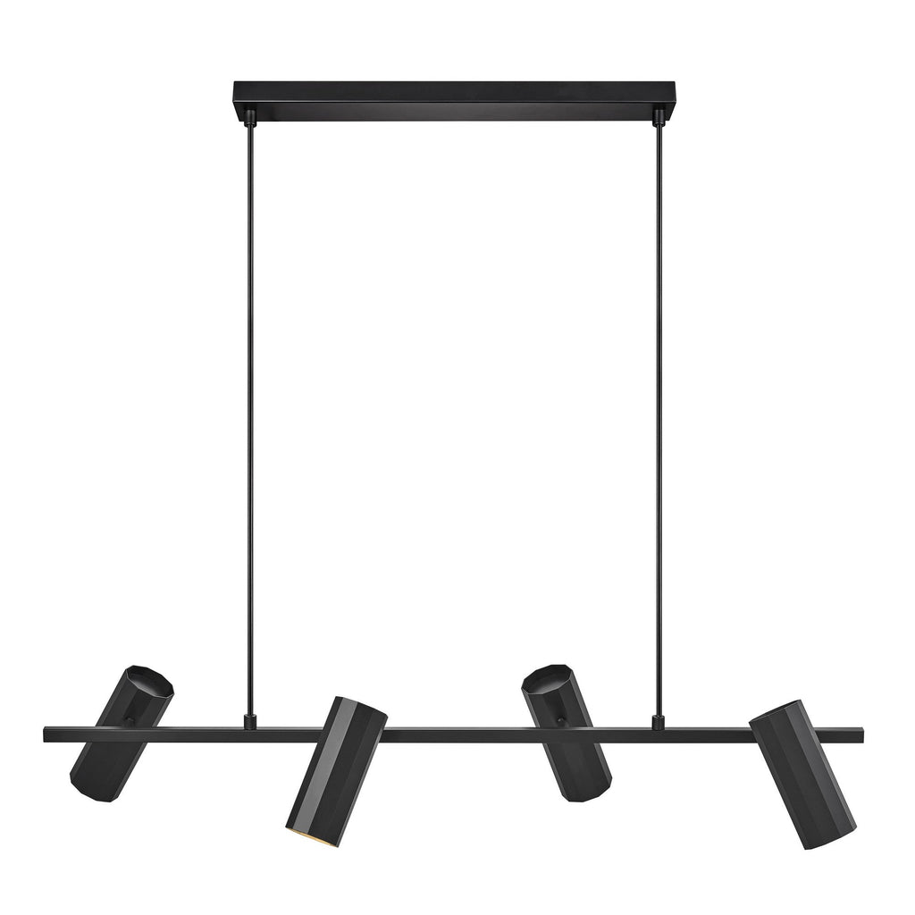 Alanis 4-Light Island Pendant, Black