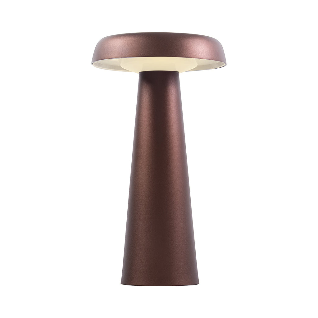 Arcello Rechargeable Table Lamp, Burnished Brass