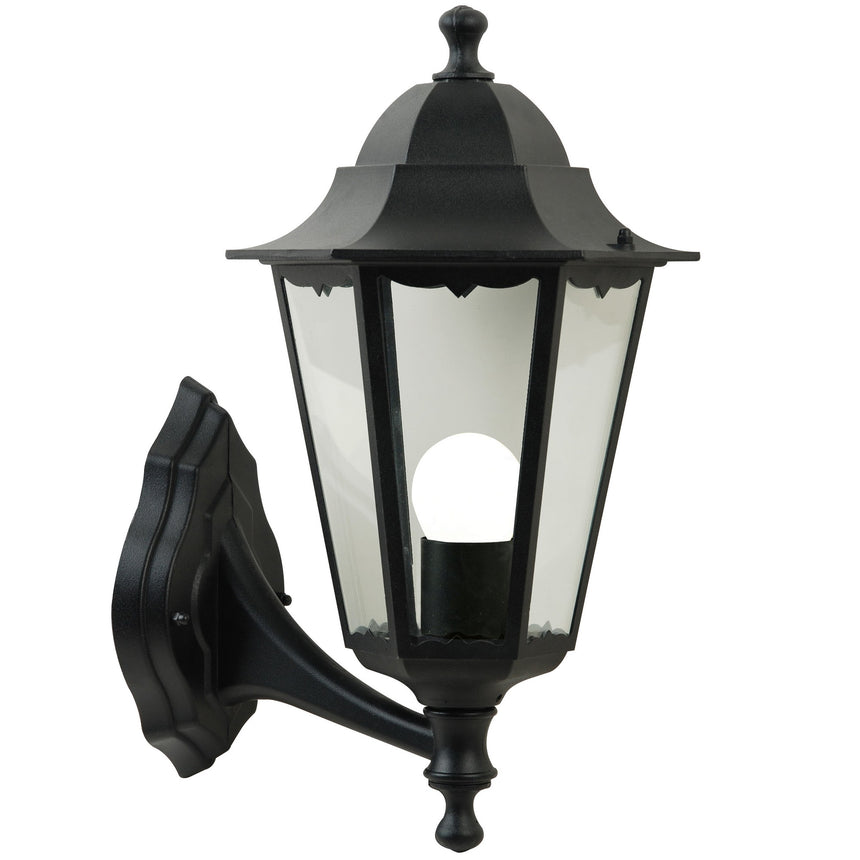 Cardiff Traditional Wall Lantern, Black