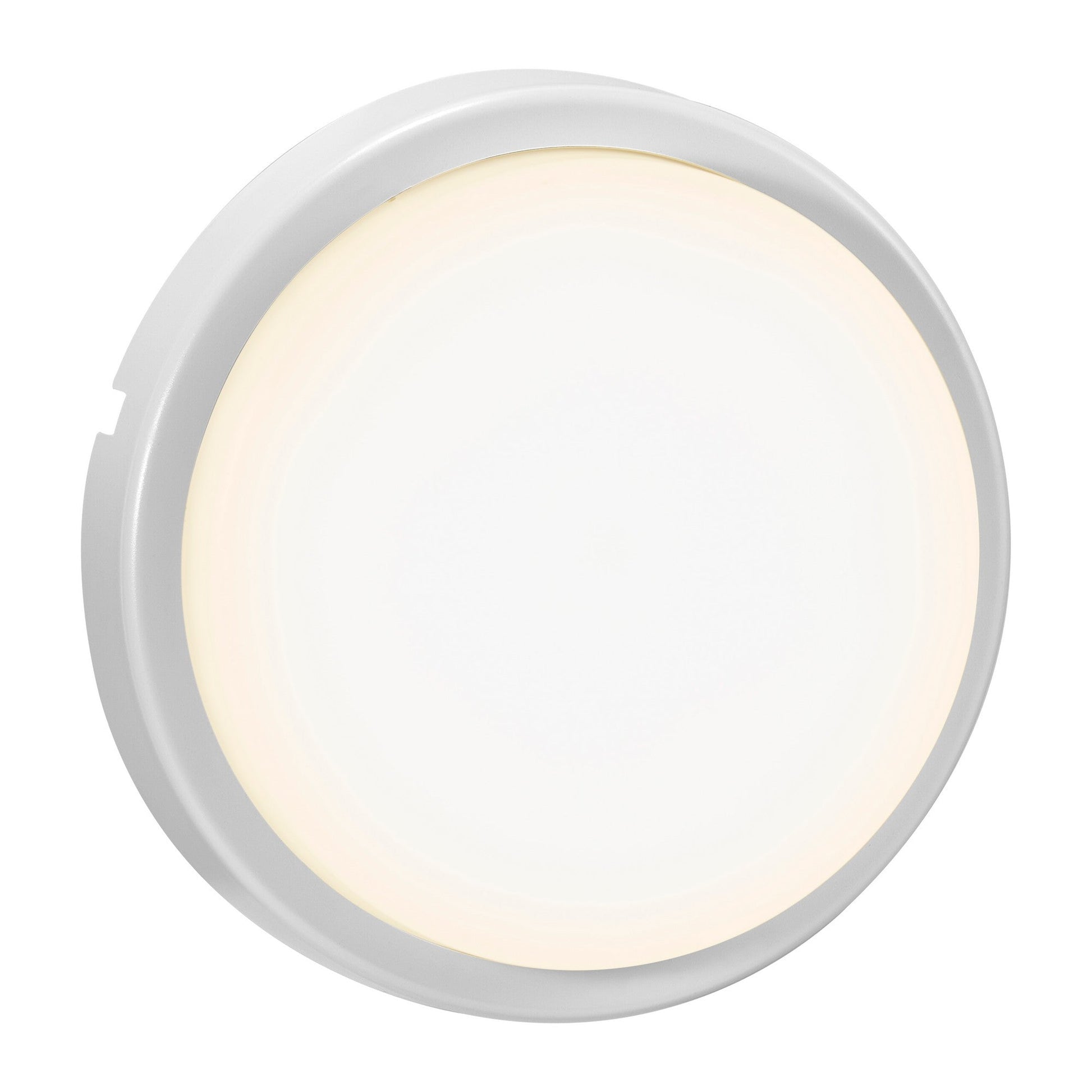 Cuba Round Outdoor Wall Light, White