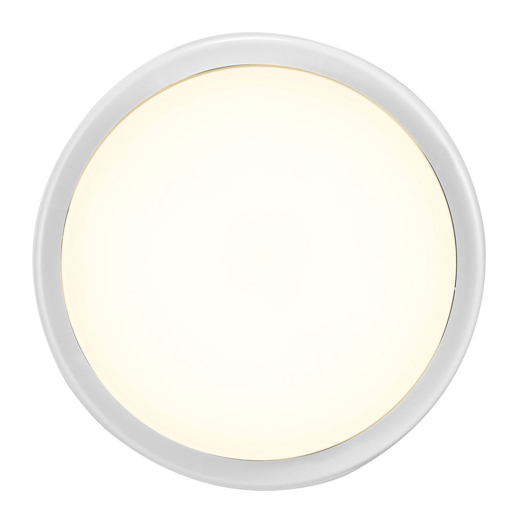 Cuba Round Outdoor Wall Light, White