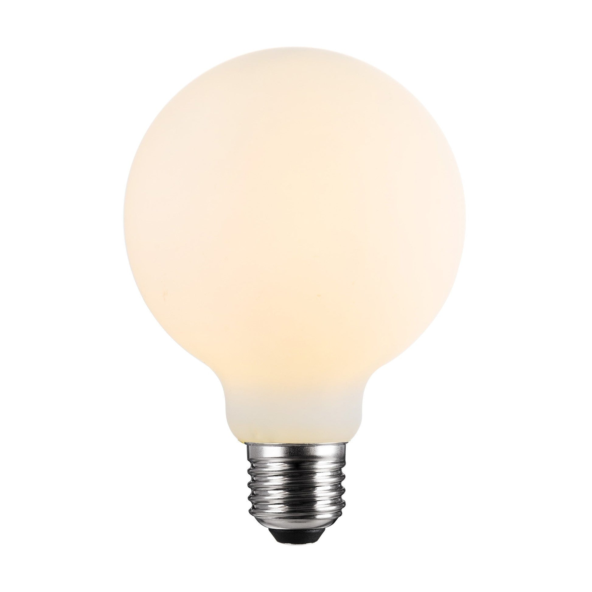 Deco E27 G125 Dimmable Light Bulb, Opal/White