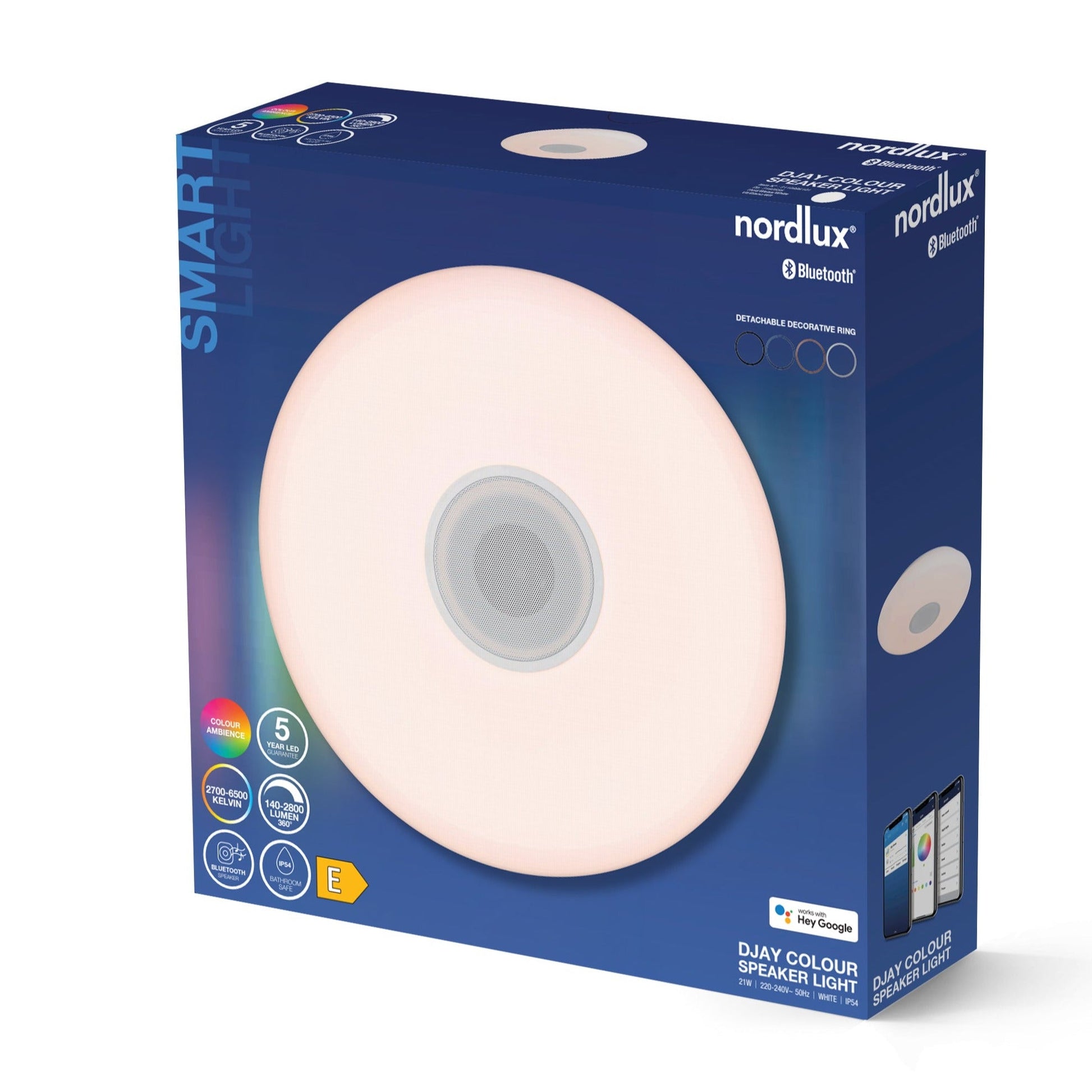 Djay Smart Light with Bluetooth Speaker, IP54