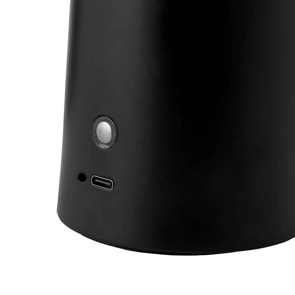 Faye Portable Table Lamp, Black