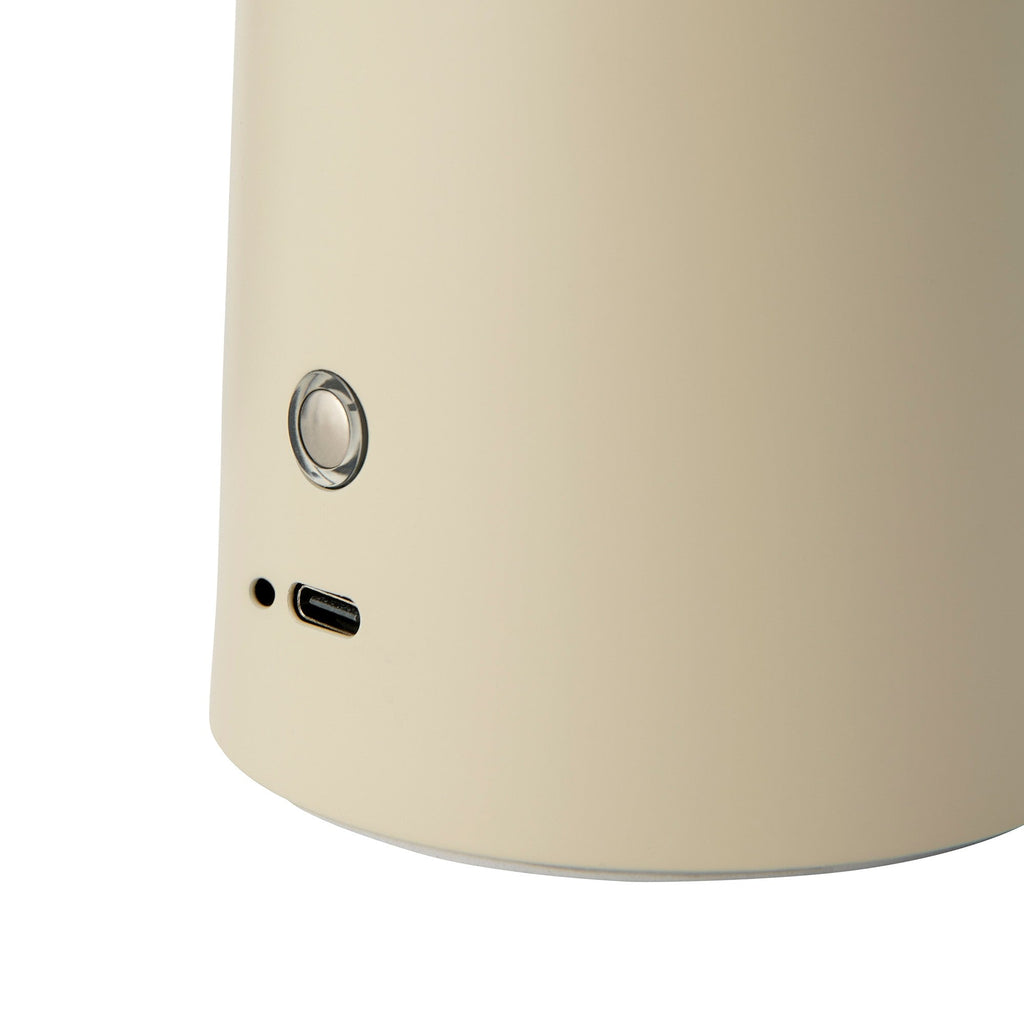 Faye Portable Table Lamp, Beige
