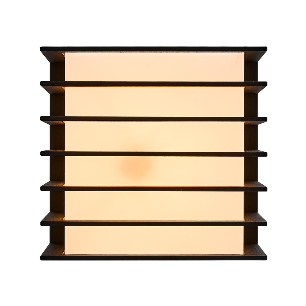 Fluctus 13 Outdoor Wall Light, Black