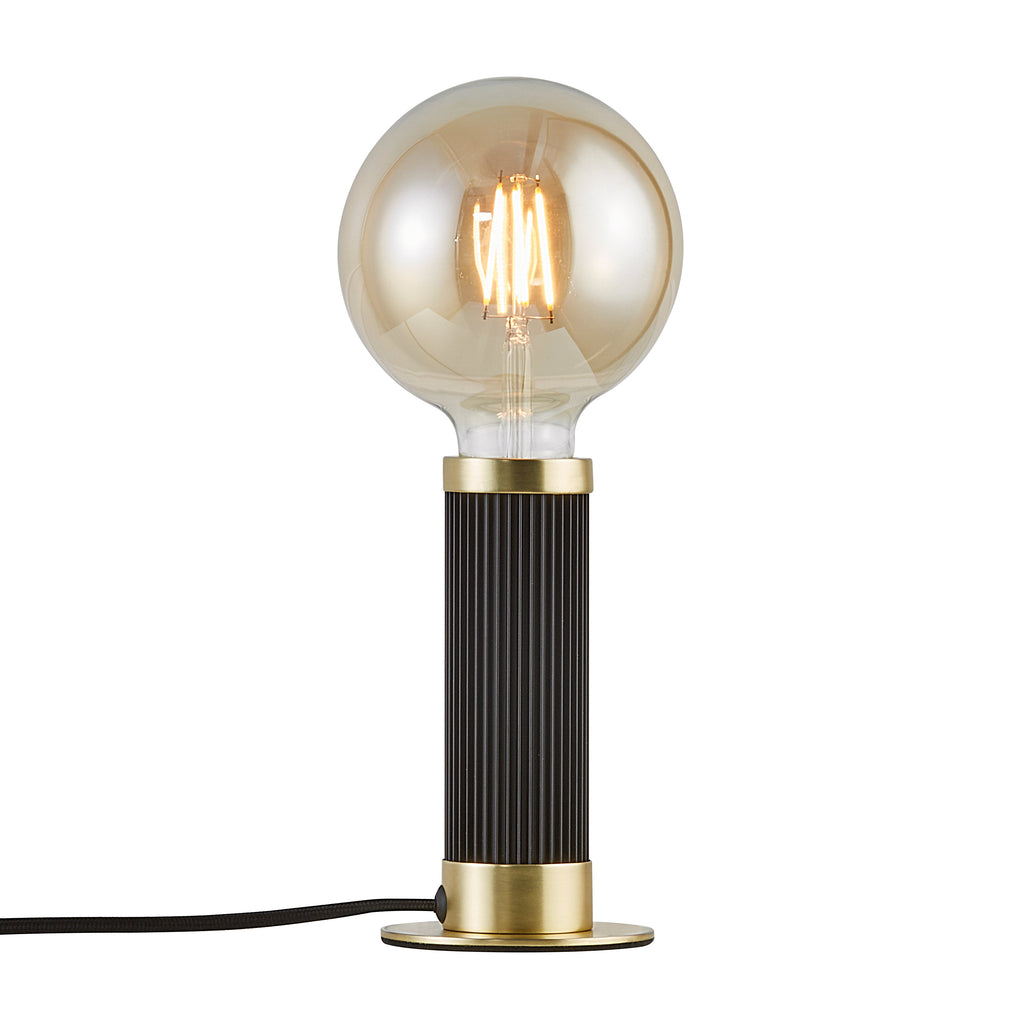 Galloway Table Lamp, Black/Brass