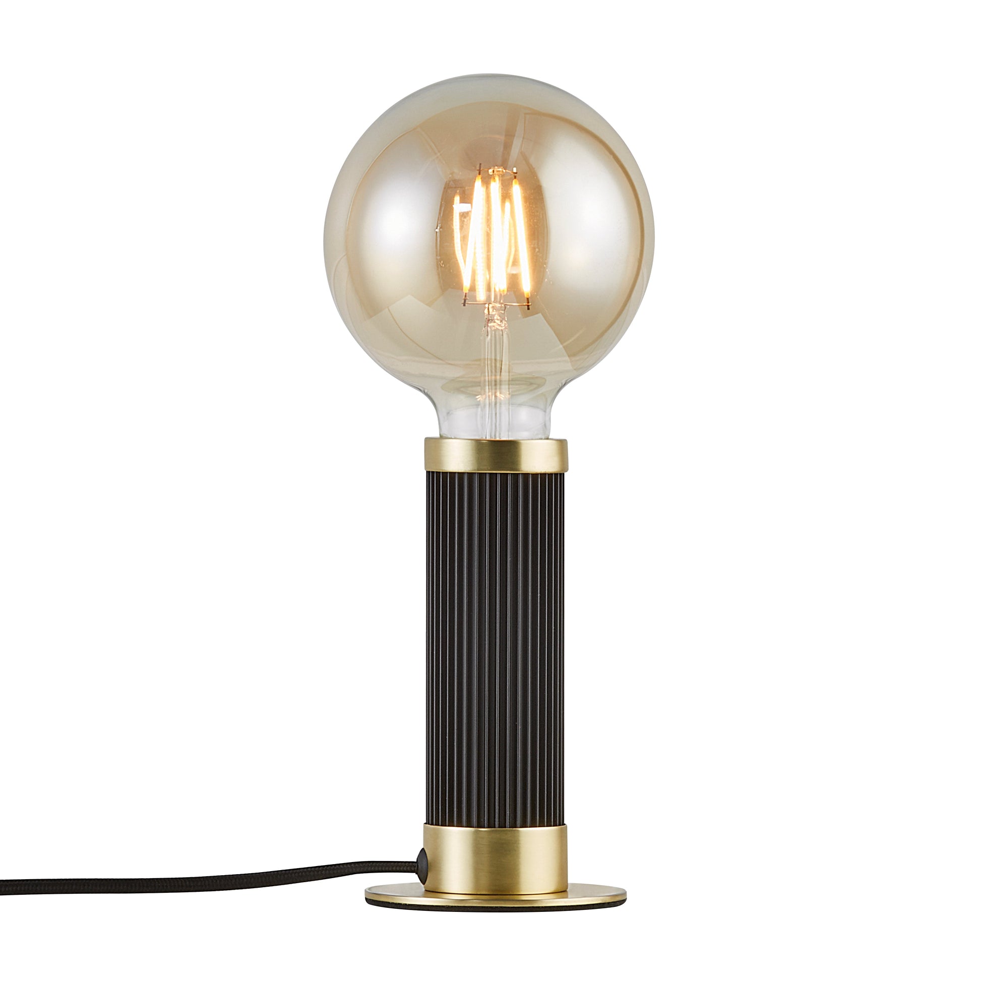 Galloway Table Lamp, Black/Brass