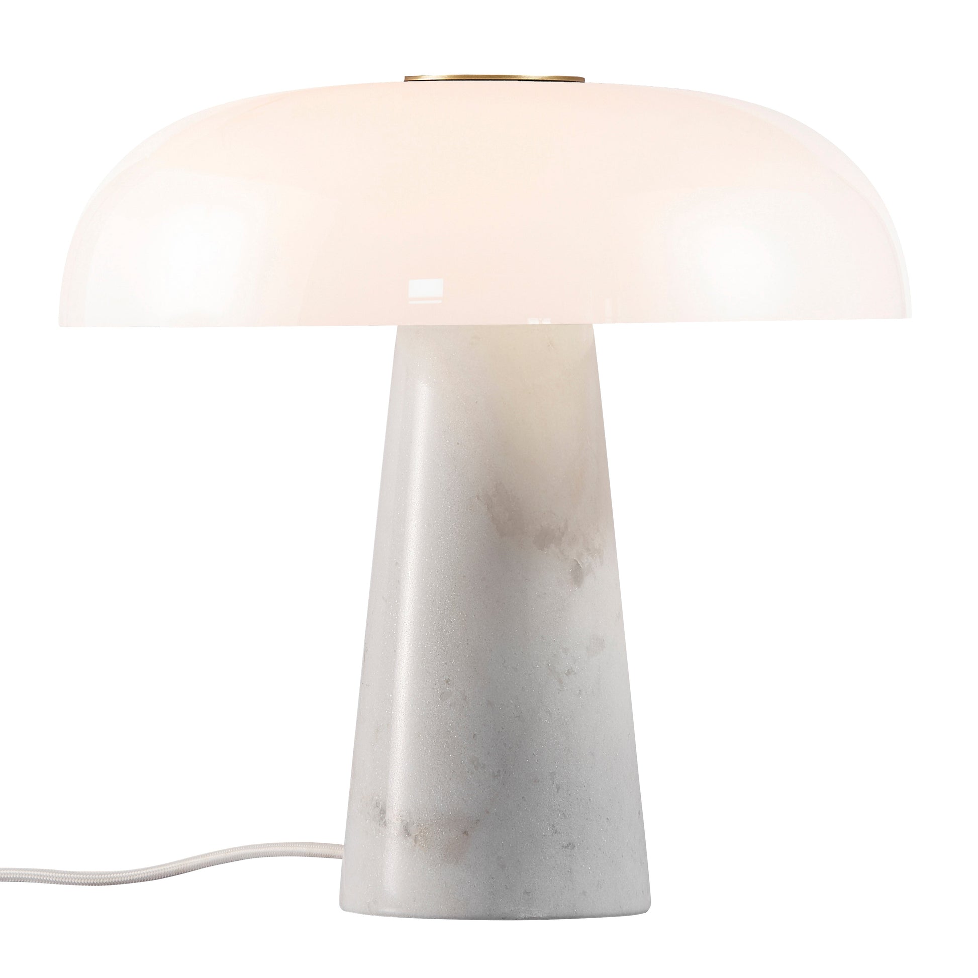 Glossy Table Lamp, White
