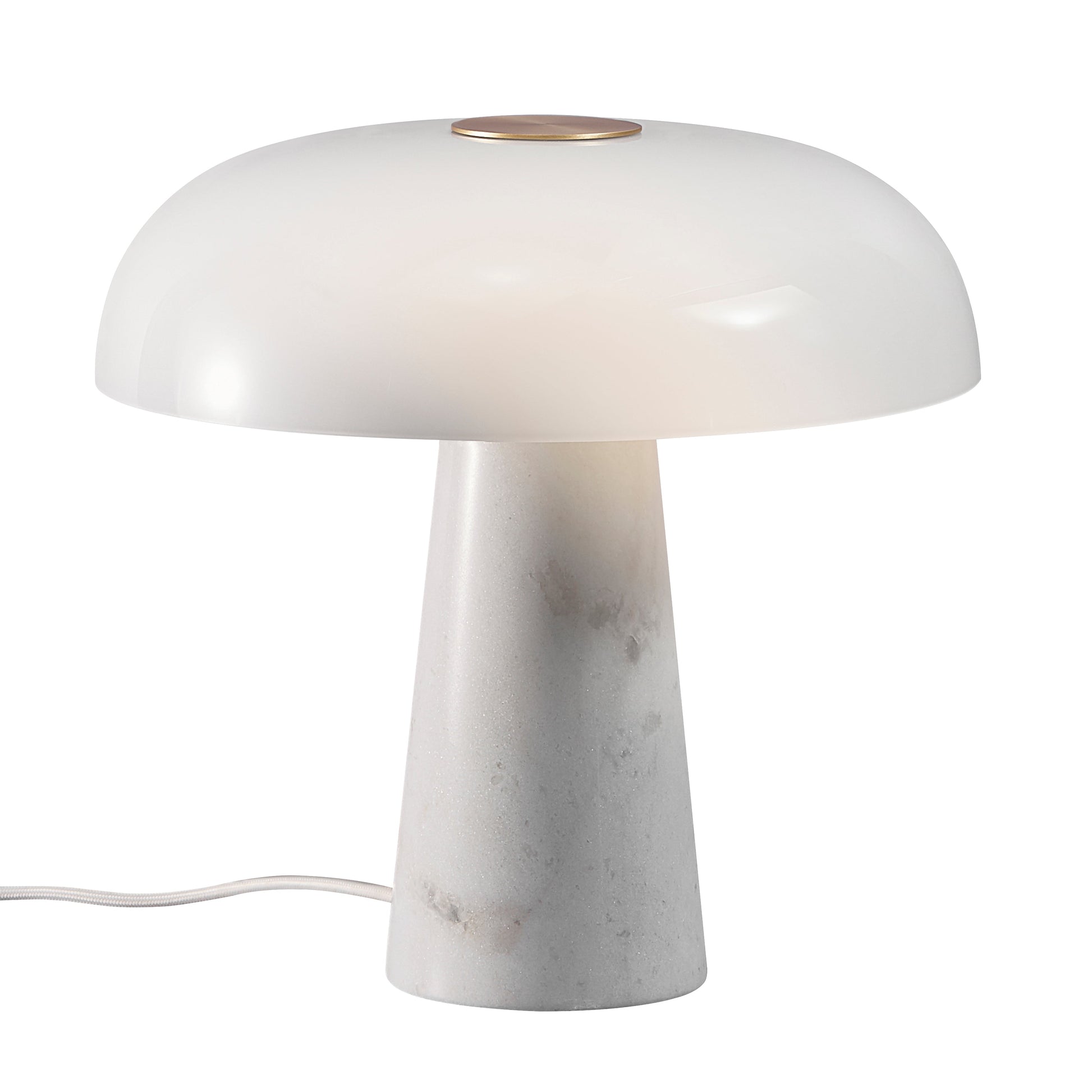Glossy Table Lamp, White