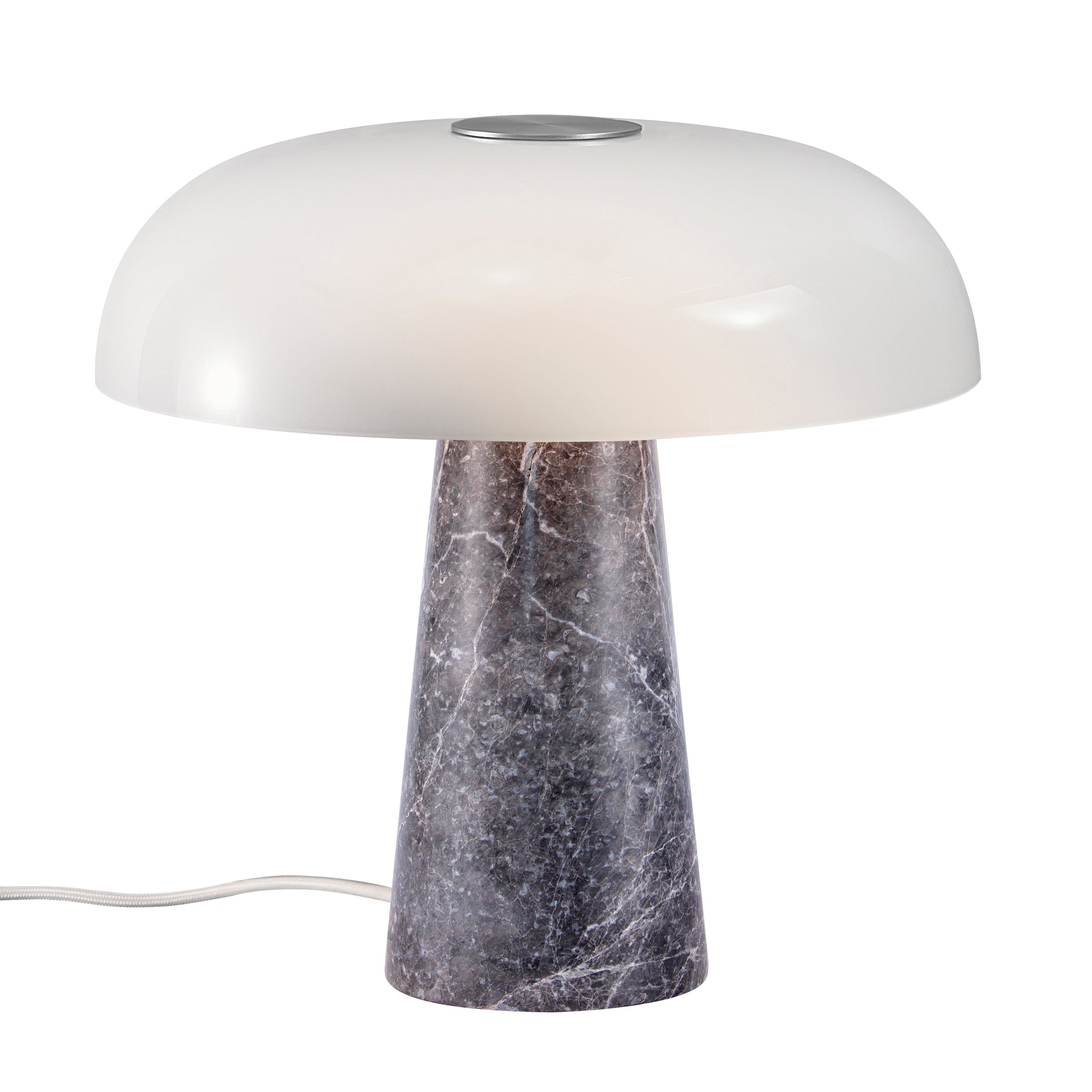 Glossy Table Lamp, Grey